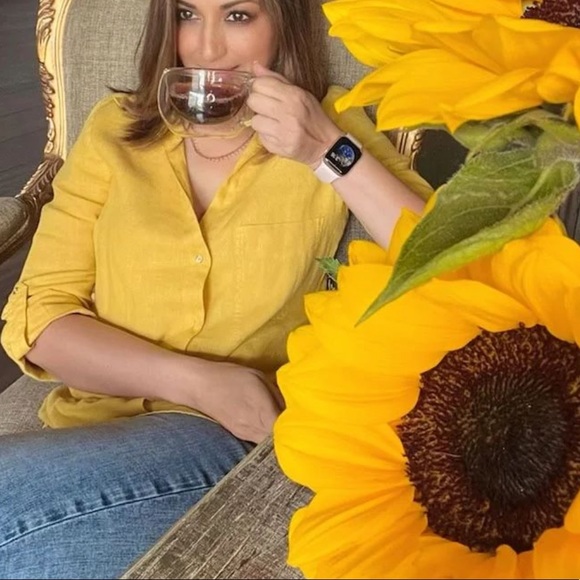 Zara Linen Shirt with Pockets - Picture 3 of 6